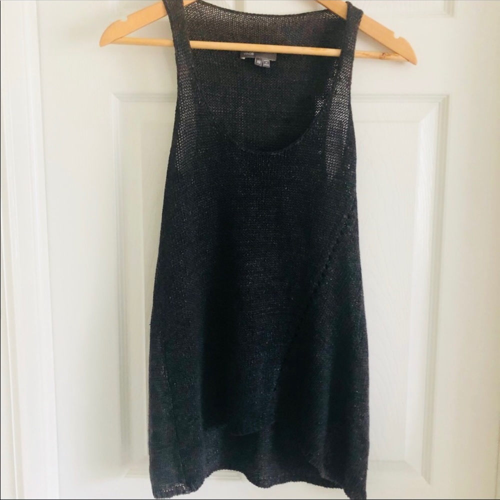 Vince Open Knit Sleeveless Tank Top Sweater